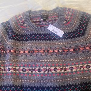 J Crew 100% wool sweater. New with tags. Mens size large.